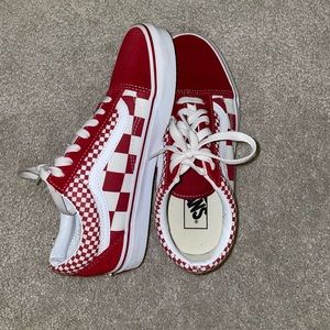 Vans Old Skool Checkered Red Shoes